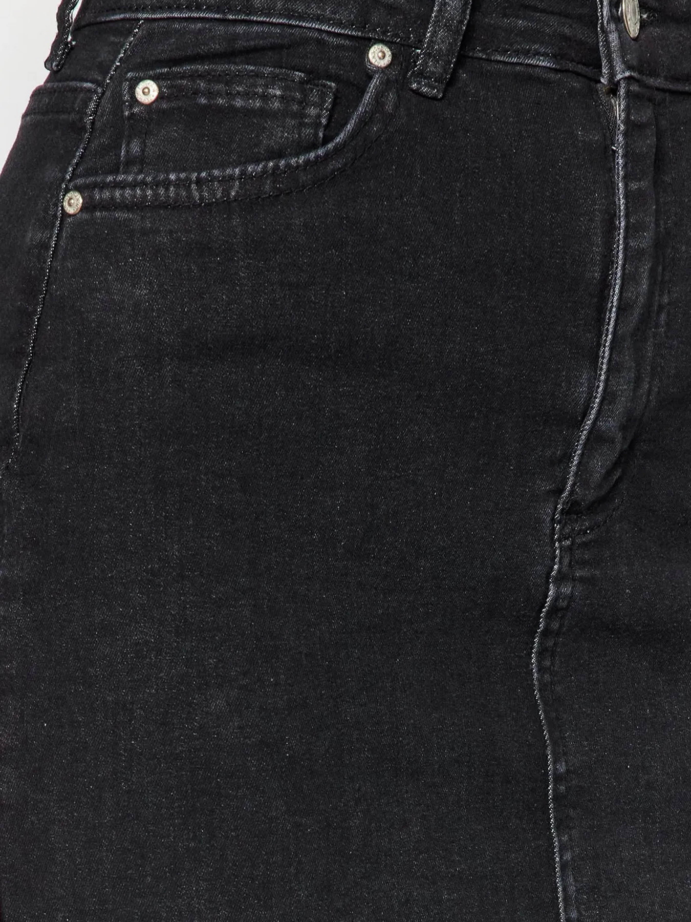 Юбка миди Trendyol модель TWOSS21ET0297/Siyah Фото