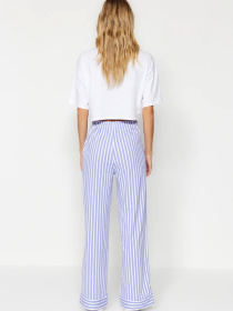 Низ піжами Trendyol модель THMAW24PJ00001/Beyaz-Mavi Фото