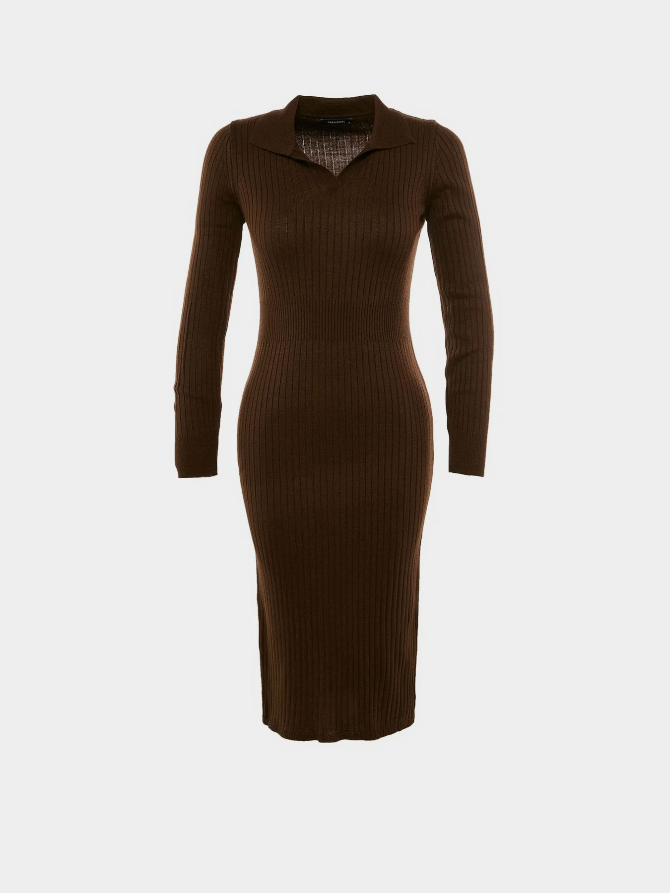 Платье миди Trendyol модель TWOAW22EL1376/Kahverengi Фото
