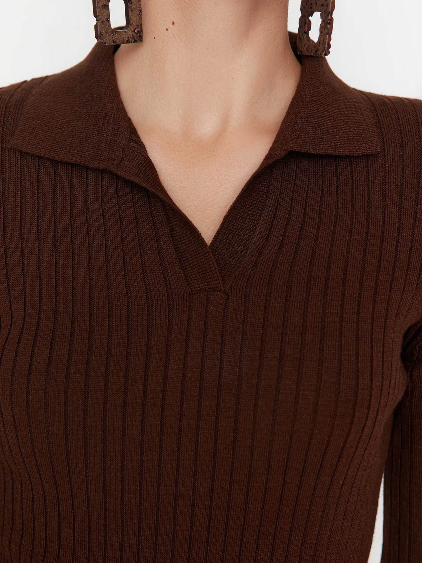 Сукня міді Trendyol модель TWOAW22EL1376/Kahverengi Фото