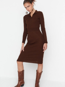 Сукня міді Trendyol модель TWOAW22EL1376/Kahverengi Фото