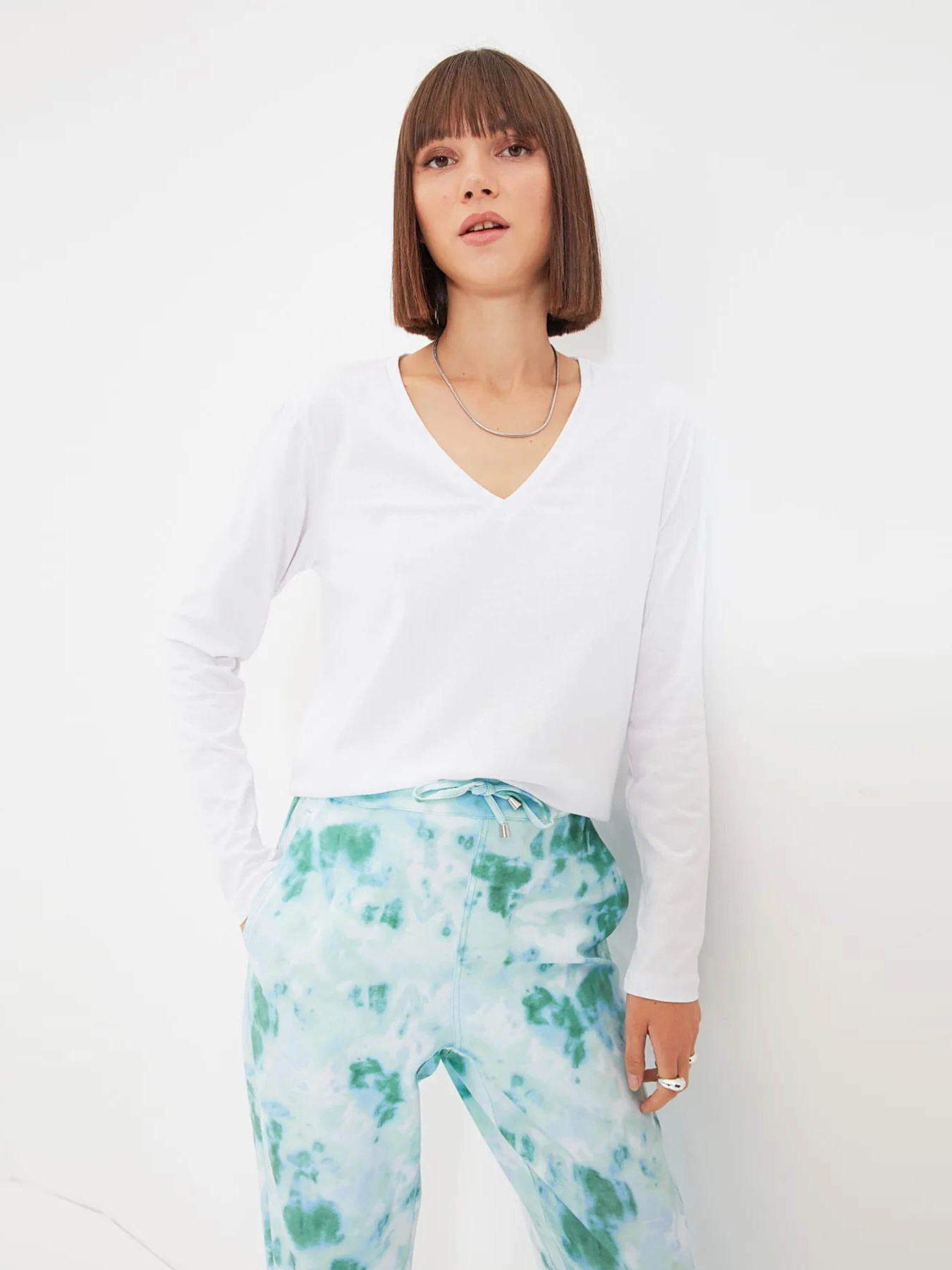 Лонгслів Trendyol модель TWOAW21TS0099/Beyaz Фото