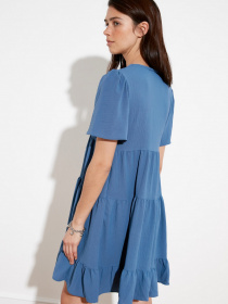 Платье мини Trendyol модель TWOSS20EL0400/Indigo Фото