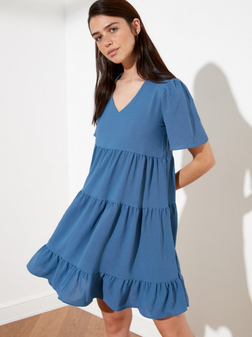 Платье мини Trendyol модель TWOSS20EL0400/Indigo Фото
