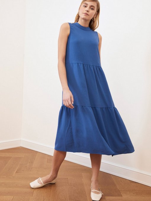 Сукня міді Trendyol модель TWOSS20EL1864/Mavi Фото