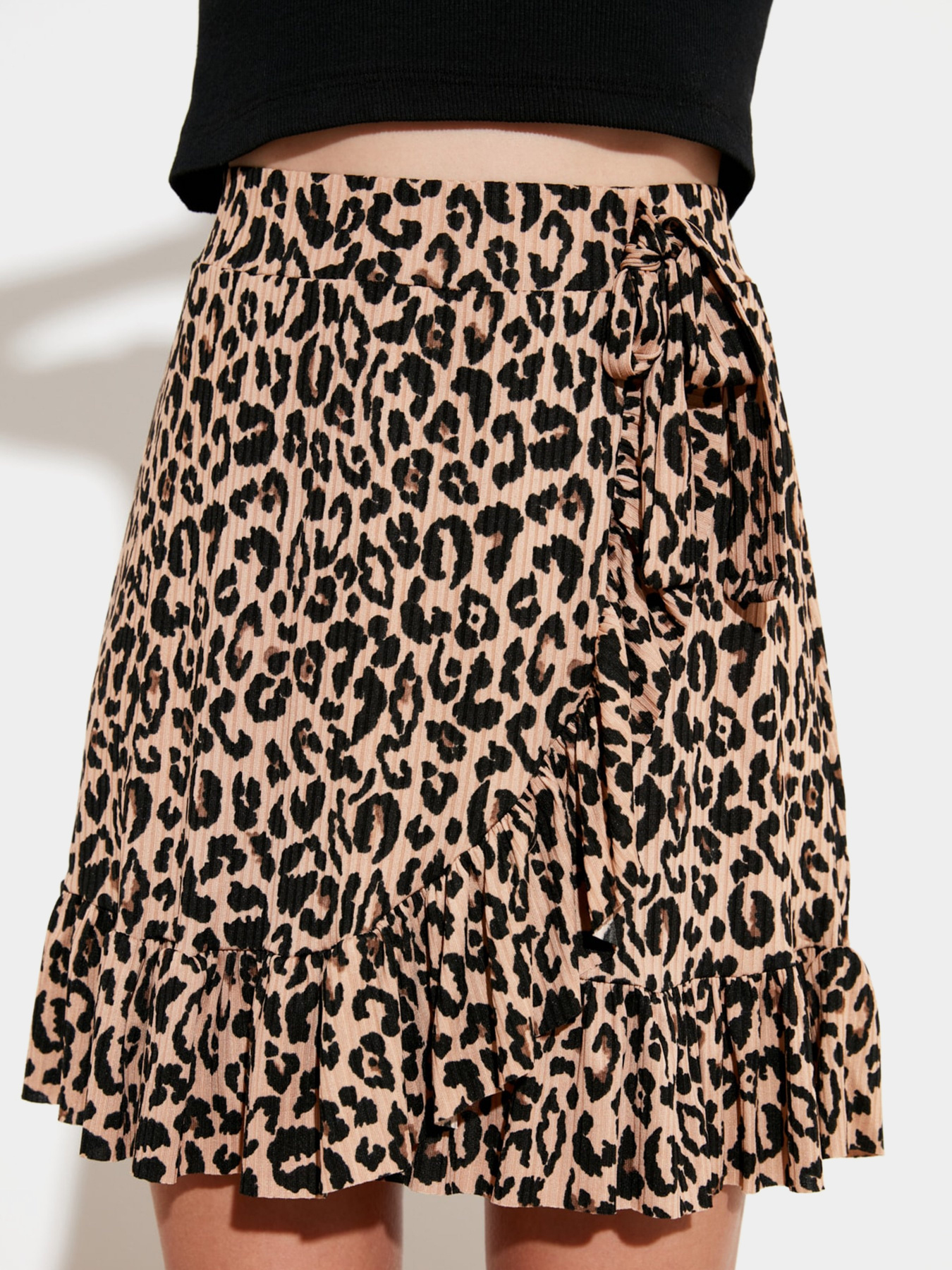 Спідниця міні Trendyol модель TWOSS21ET0010/Kahverengi Фото