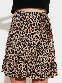 Спідниця міні Trendyol модель TWOSS21ET0010/Kahverengi Фото