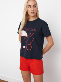 Футболки и поло Trendyol модель TWOSS21TS0520/Lacivert Фото