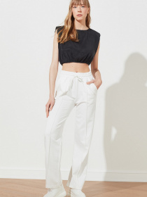 Штани спортивні Trendyol модель TWOAW21EA0311/Ekru Фото