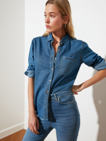 Блуза Trendyol модель TWOSS21GO0790/Mavi Фото