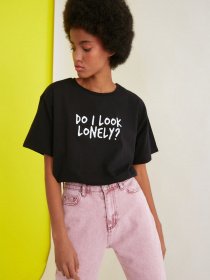 Футболки и поло Trendyol модель TWOSS21TS1735/Siyah Фото