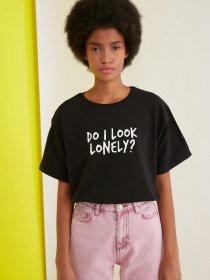 Футболки и поло Trendyol модель TWOSS21TS1735/Siyah Фото