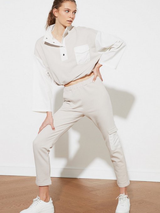 Штаны спортивные Trendyol модель TWOSS21EA0091/Bej Фото