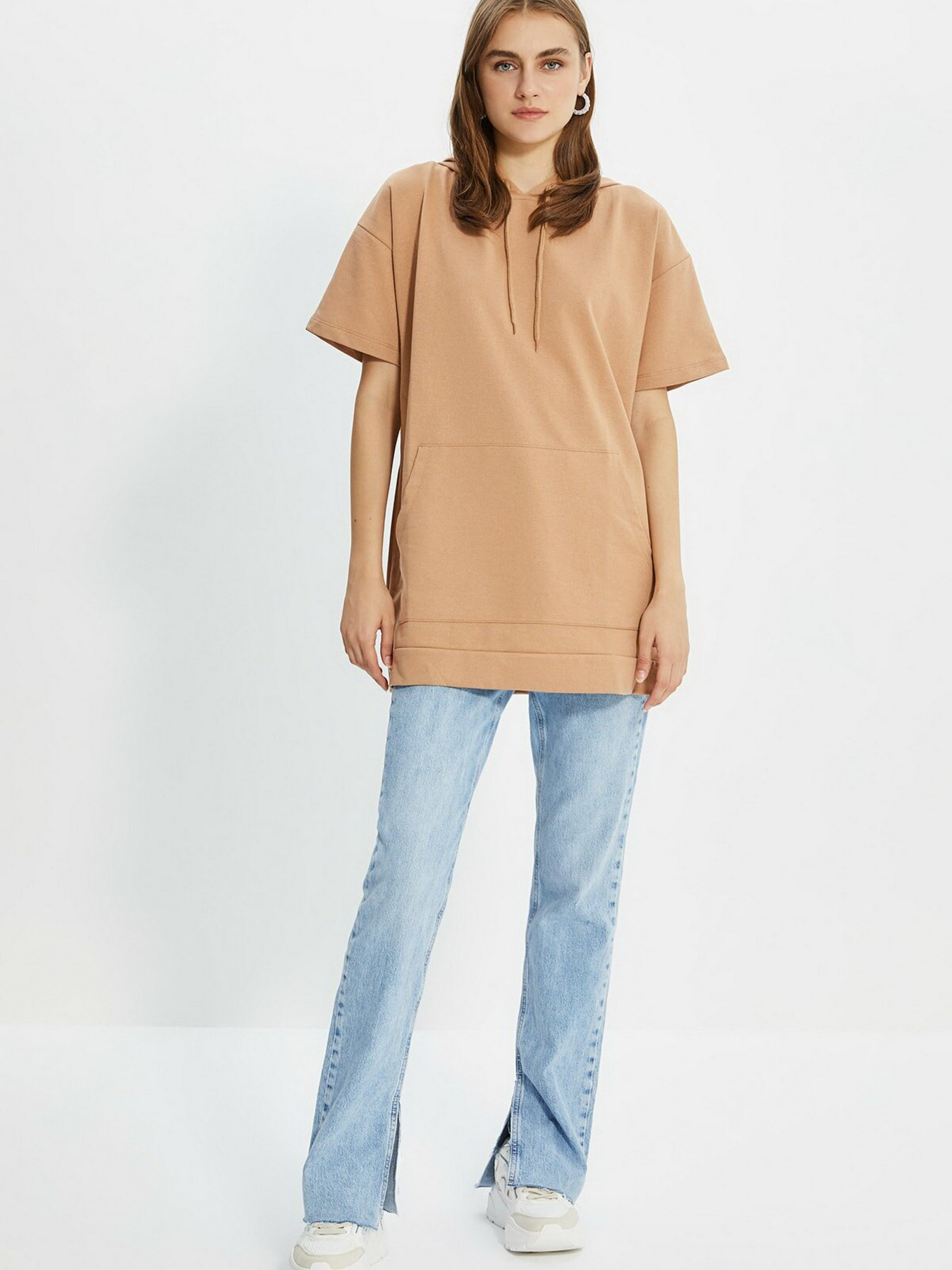 Футболка Trendyol модель TCTAW22TW0022/Bej Фото