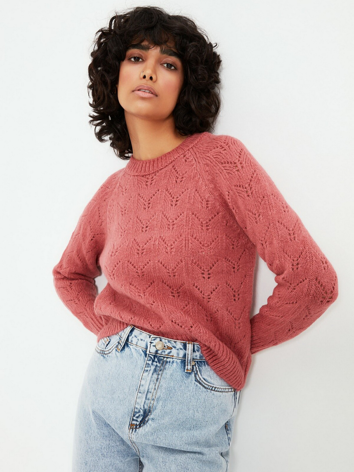 Джемпер Trendyol модель TWOAW20FV0007/Gul Kurusu Джемпер Trendyol модель TWOAW20FV0007/Gul Kurusu Фото