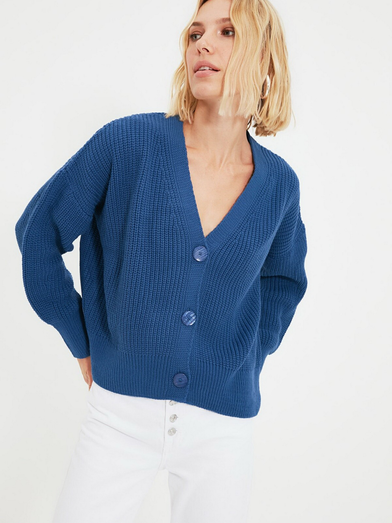 Кардиган Trendyol модель TWOAW20HI0215/Mavi Фото