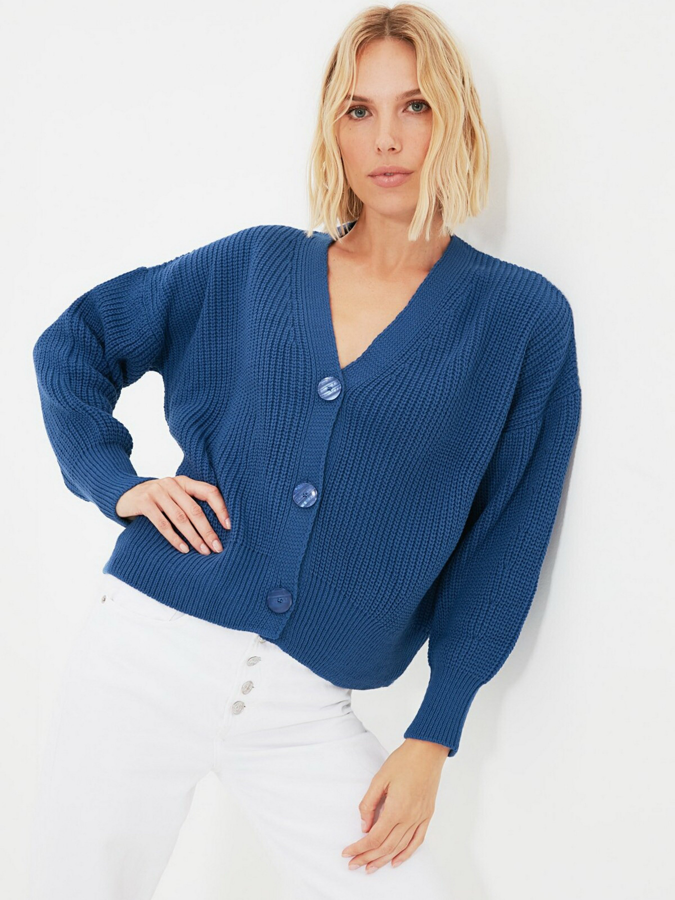 Кардиган Trendyol модель TWOAW20HI0215/Mavi Фото