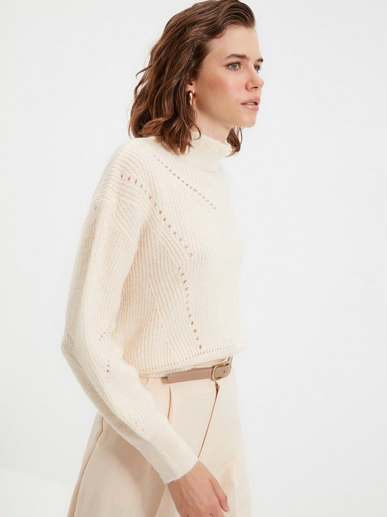 Джемпер Trendyol модель TWOAW20KZ0038/Ekru Фото