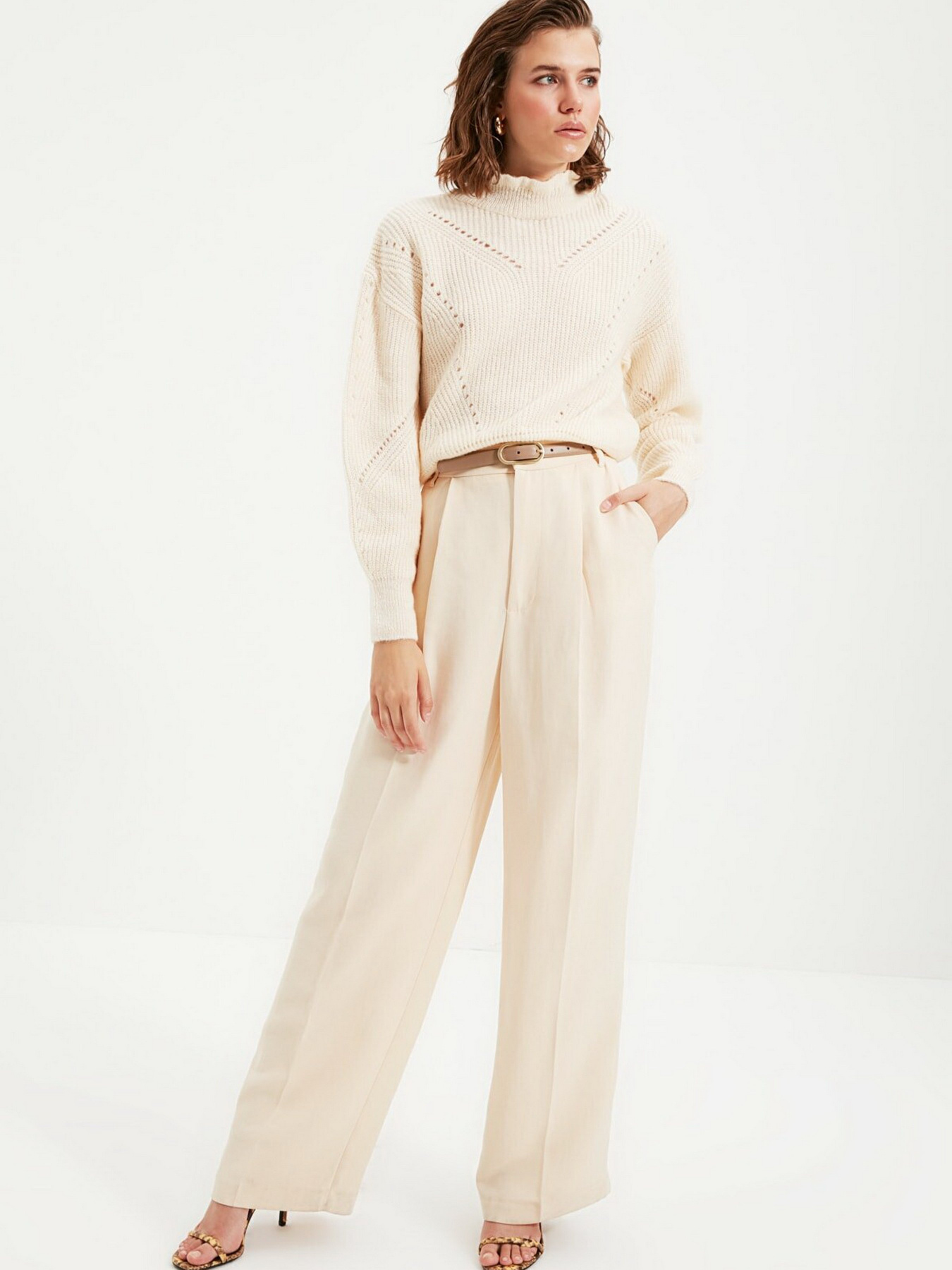 Джемпер Trendyol модель TWOAW20KZ0038/Ekru Фото