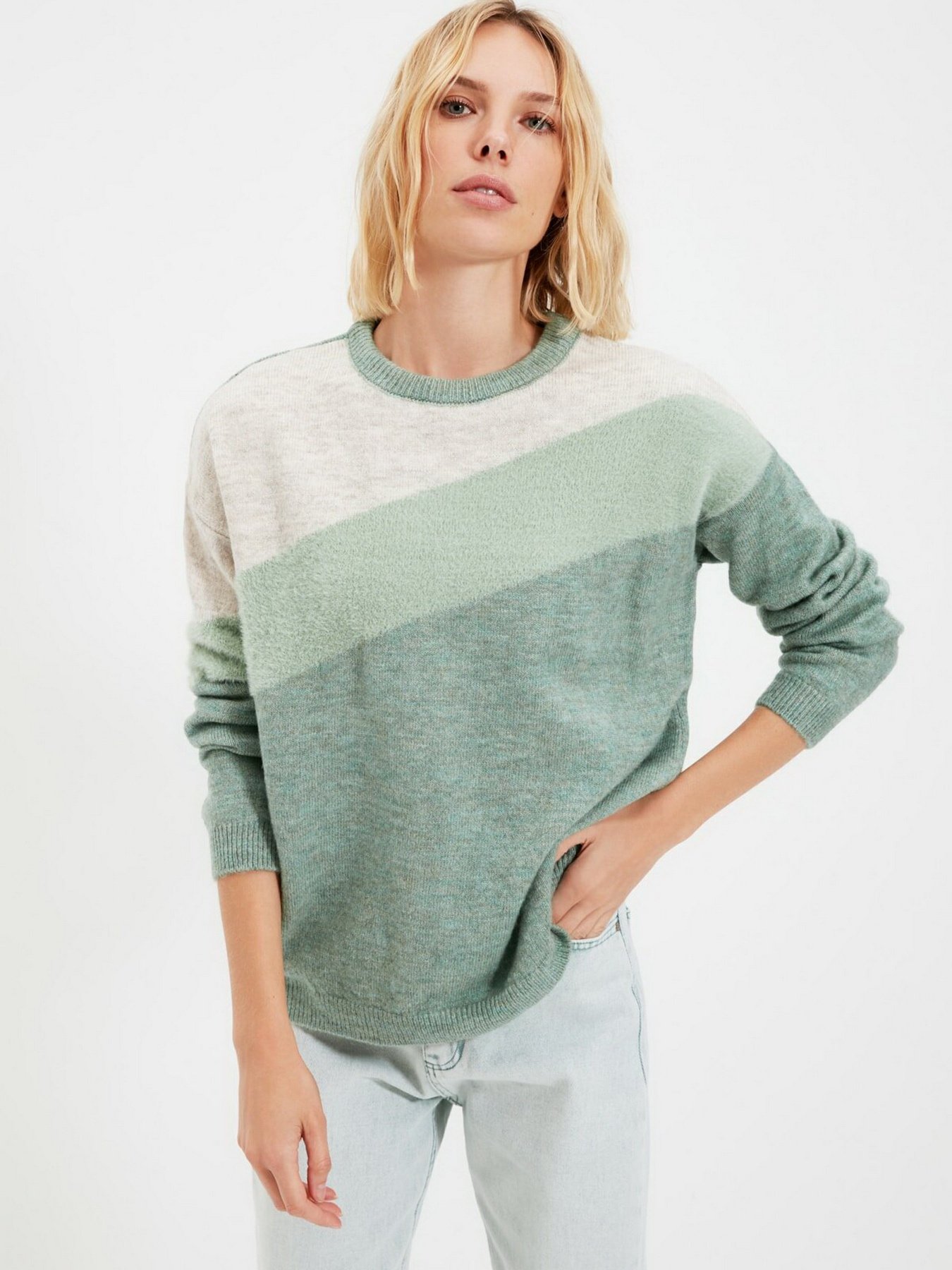 Джемпер Trendyol модель TWOAW20KZ0082/Mint Фото