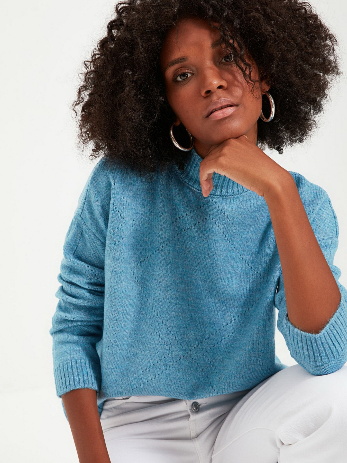 Джемпер Trendyol модель TWOAW20KZ0215/Mavi Фото