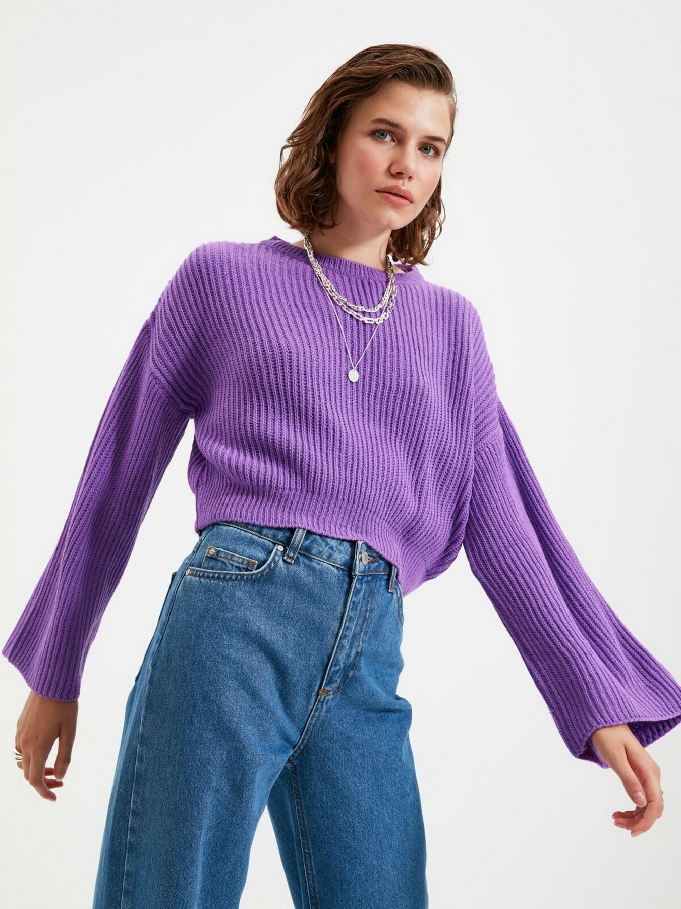 Джемпер Trendyol модель TWOAW20KZ0743/Mor Фото