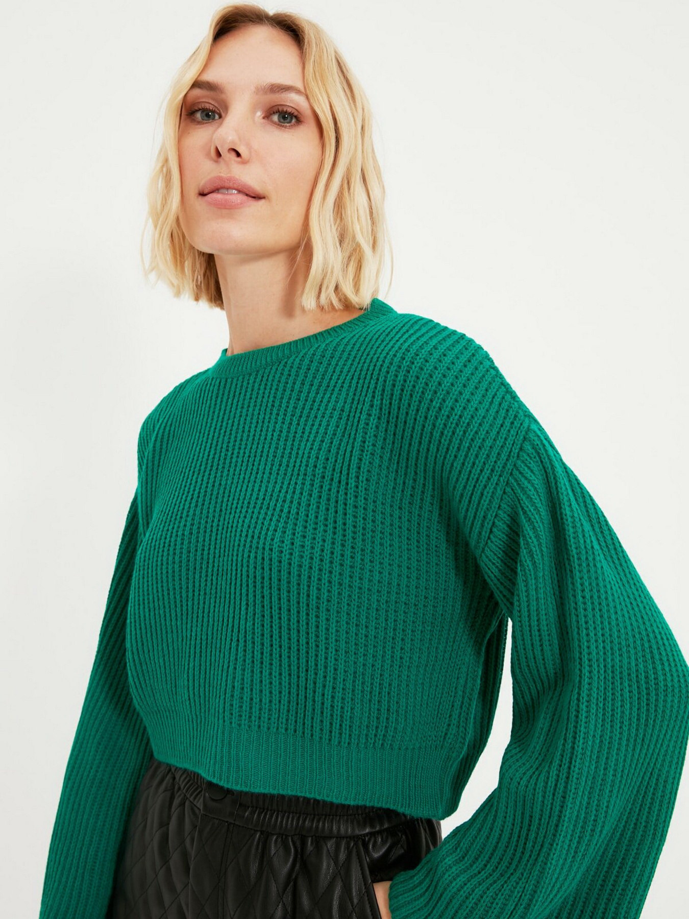Джемпер Trendyol модель TWOAW20KZ0743/Yesil Фото