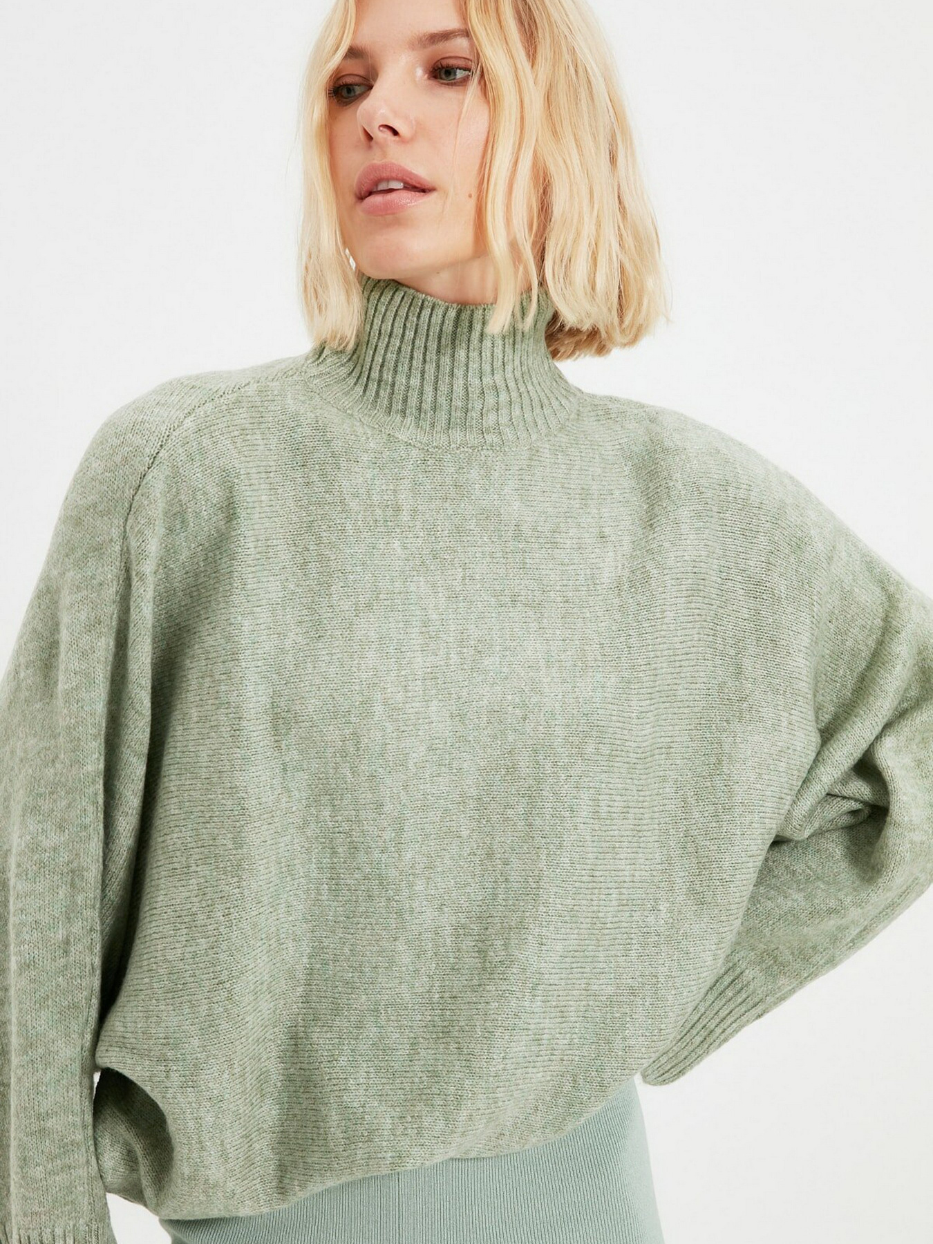 Джемпер Trendyol модель TWOAW20KZ1059/Mint Фото