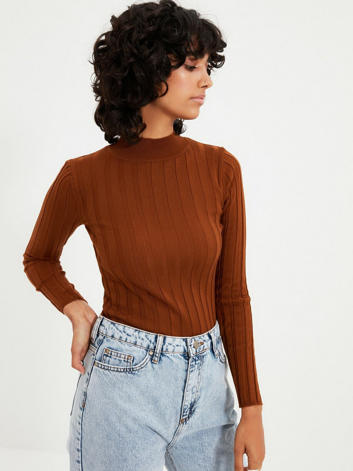 Джемпер Trendyol модель TWOAW20KZ1132/Kahverengi Фото