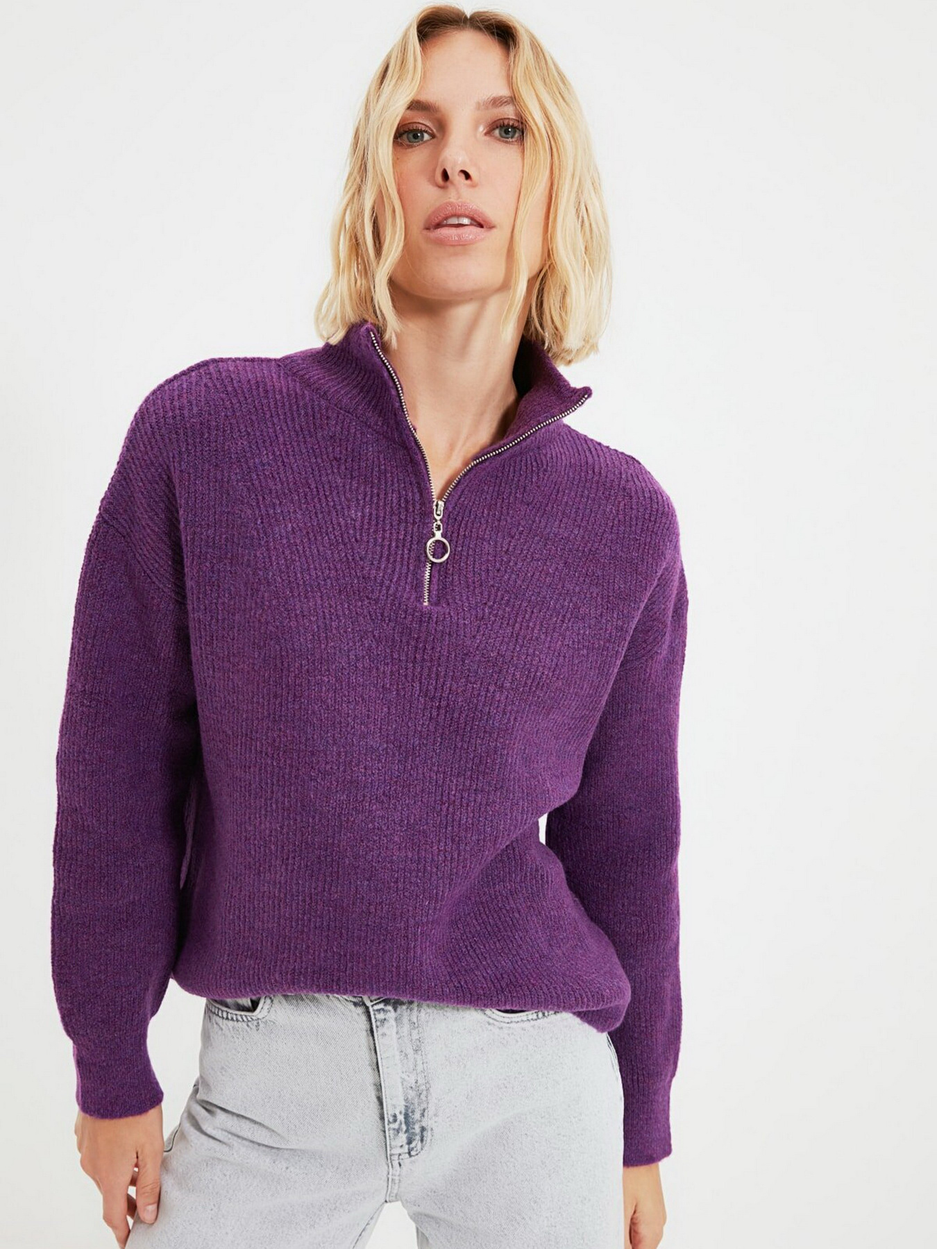 Джемпер Trendyol модель TWOAW20XS0009/Acik Mor Фото