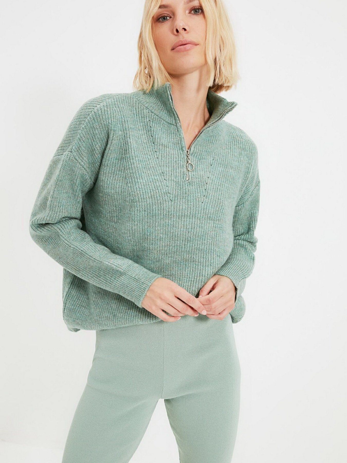 Джемпер Trendyol модель TWOAW20XS0009/Mint Фото