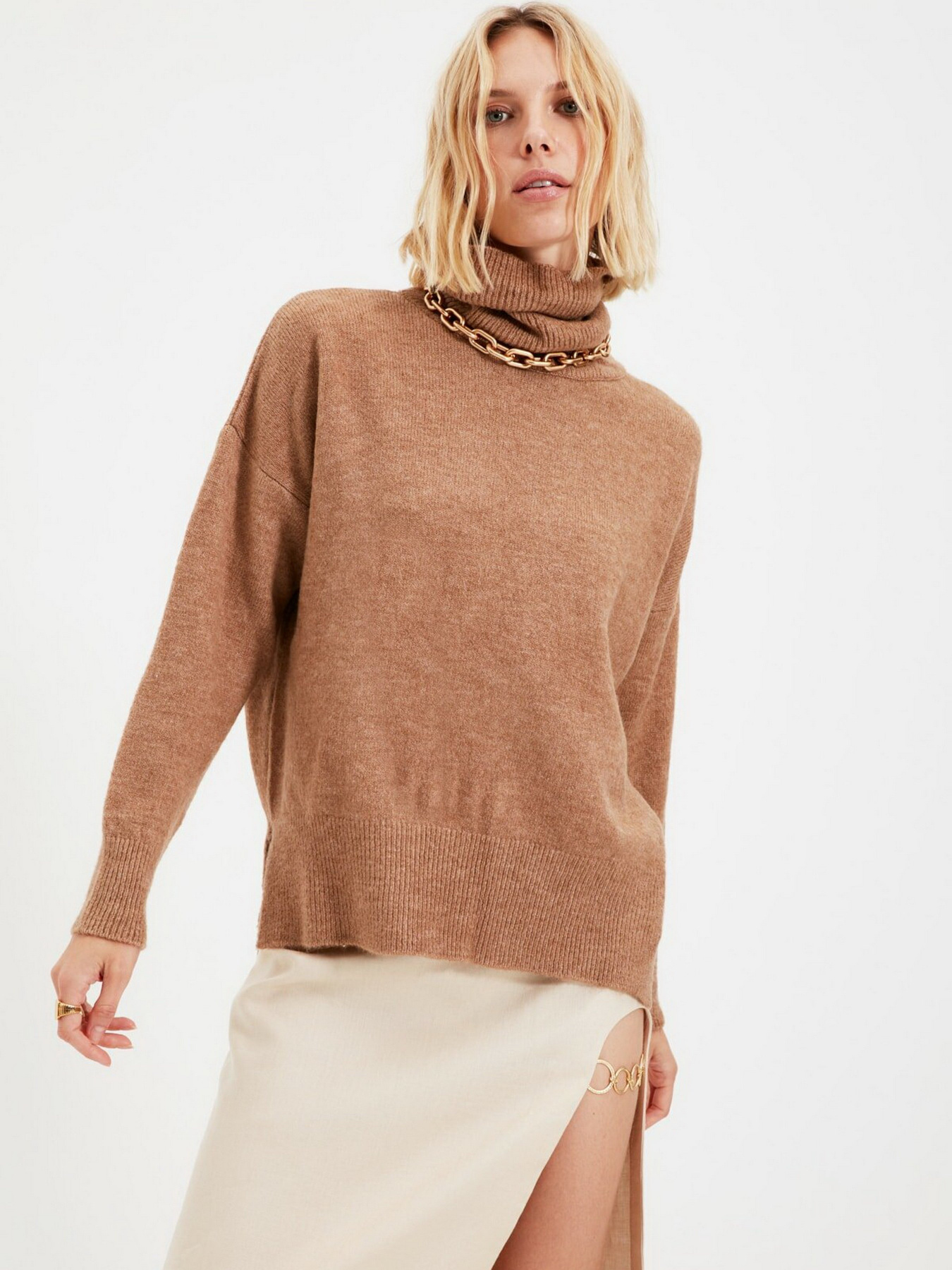 Джемпер Trendyol модель TWOAW20XS0026/Camel Фото