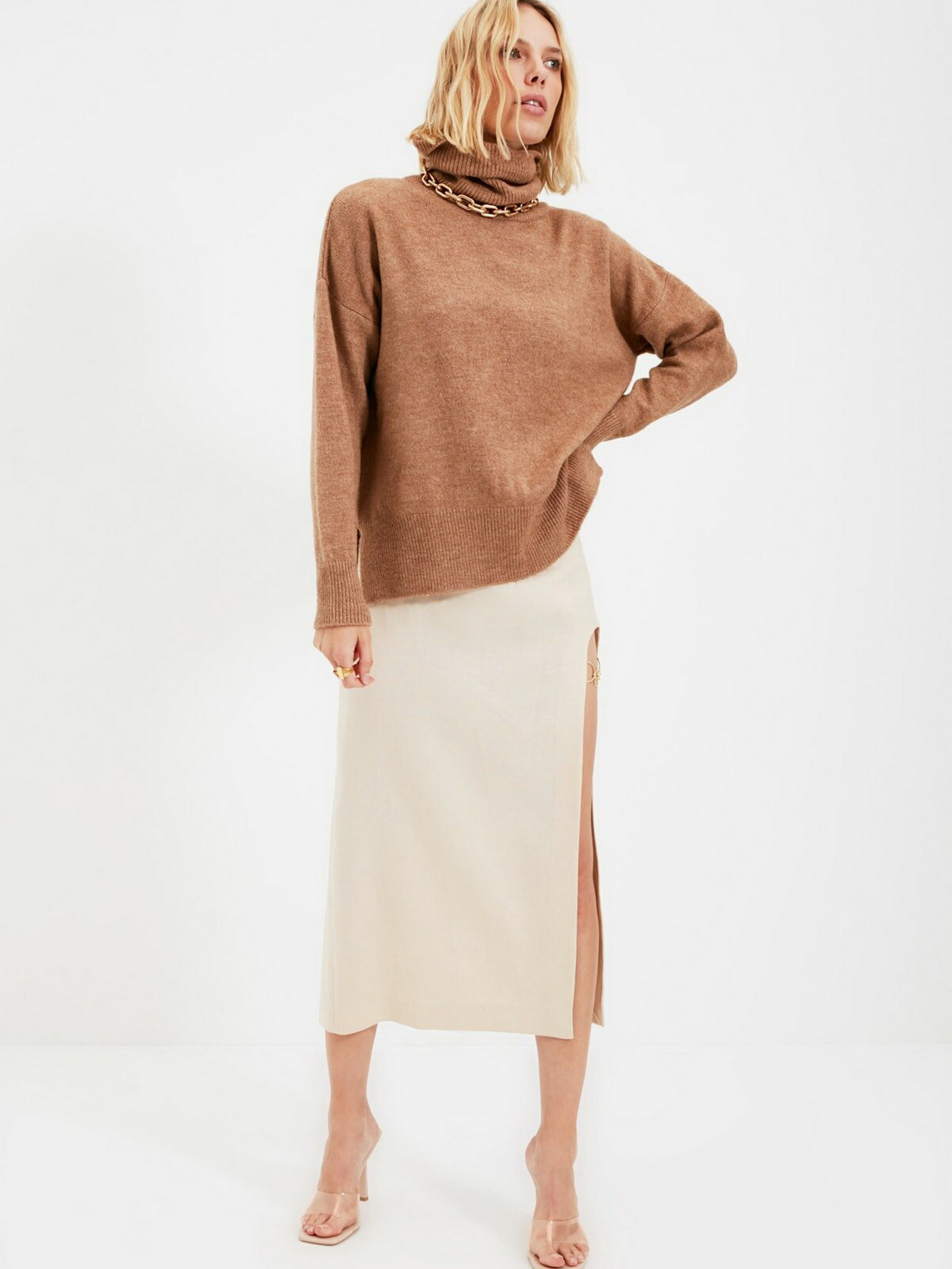 Джемпер Trendyol модель TWOAW20XS0026/Camel Фото