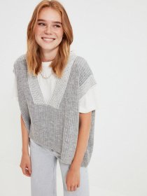 Жилет Trendyol модель TWOAW21BZ0014/Gri Фото