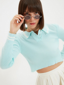 Топ Trendyol модель TWOAW21BZ1007/Acik Mavi Фото