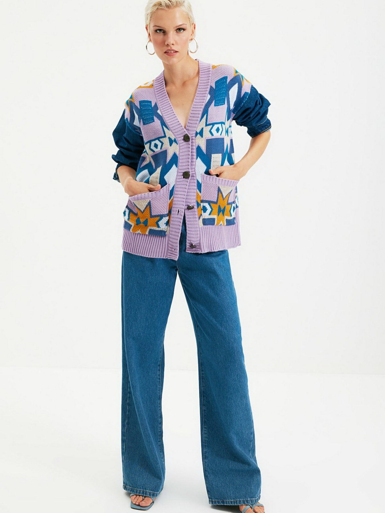 Кардиган Trendyol модель TWOAW21HI0016/Lila Фото