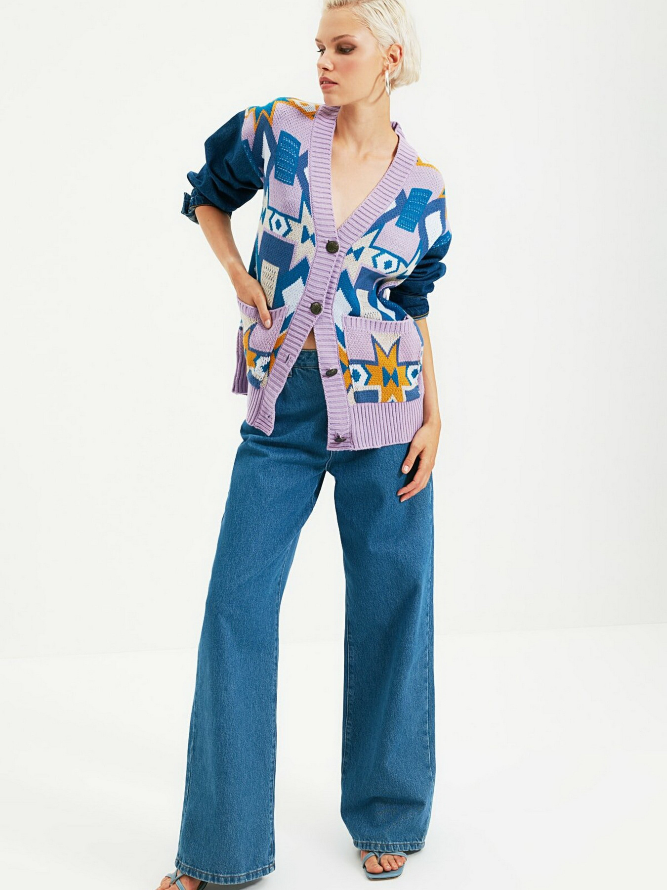 Кардиган Trendyol модель TWOAW21HI0016/Lila Фото