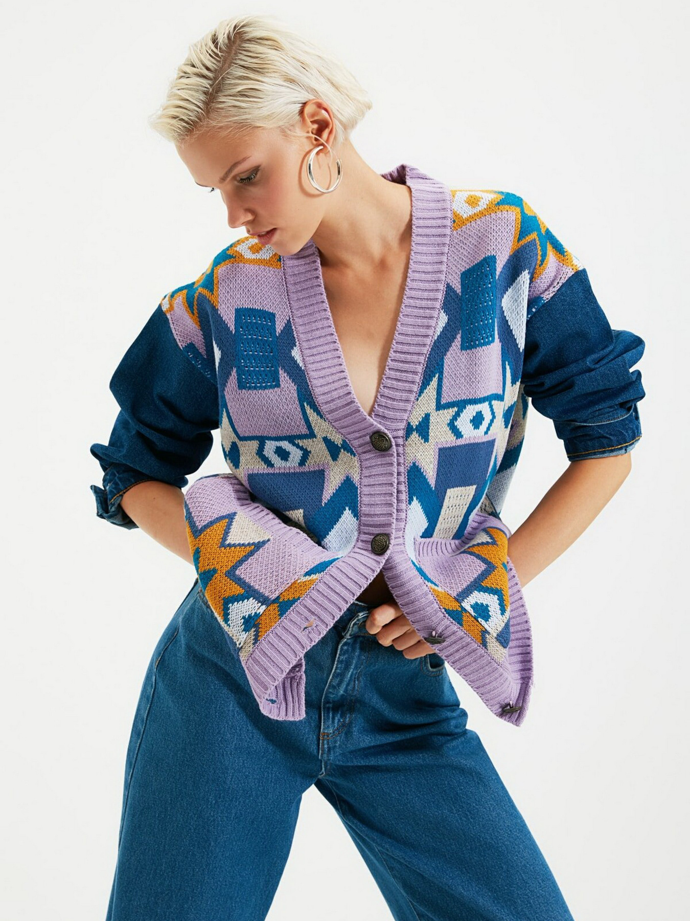 Кардиган Trendyol модель TWOAW21HI0016/Lila Фото