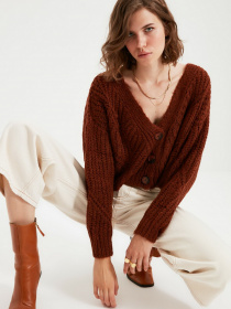 Кардиган Trendyol модель TWOAW21HI0017/Kiremit Фото
