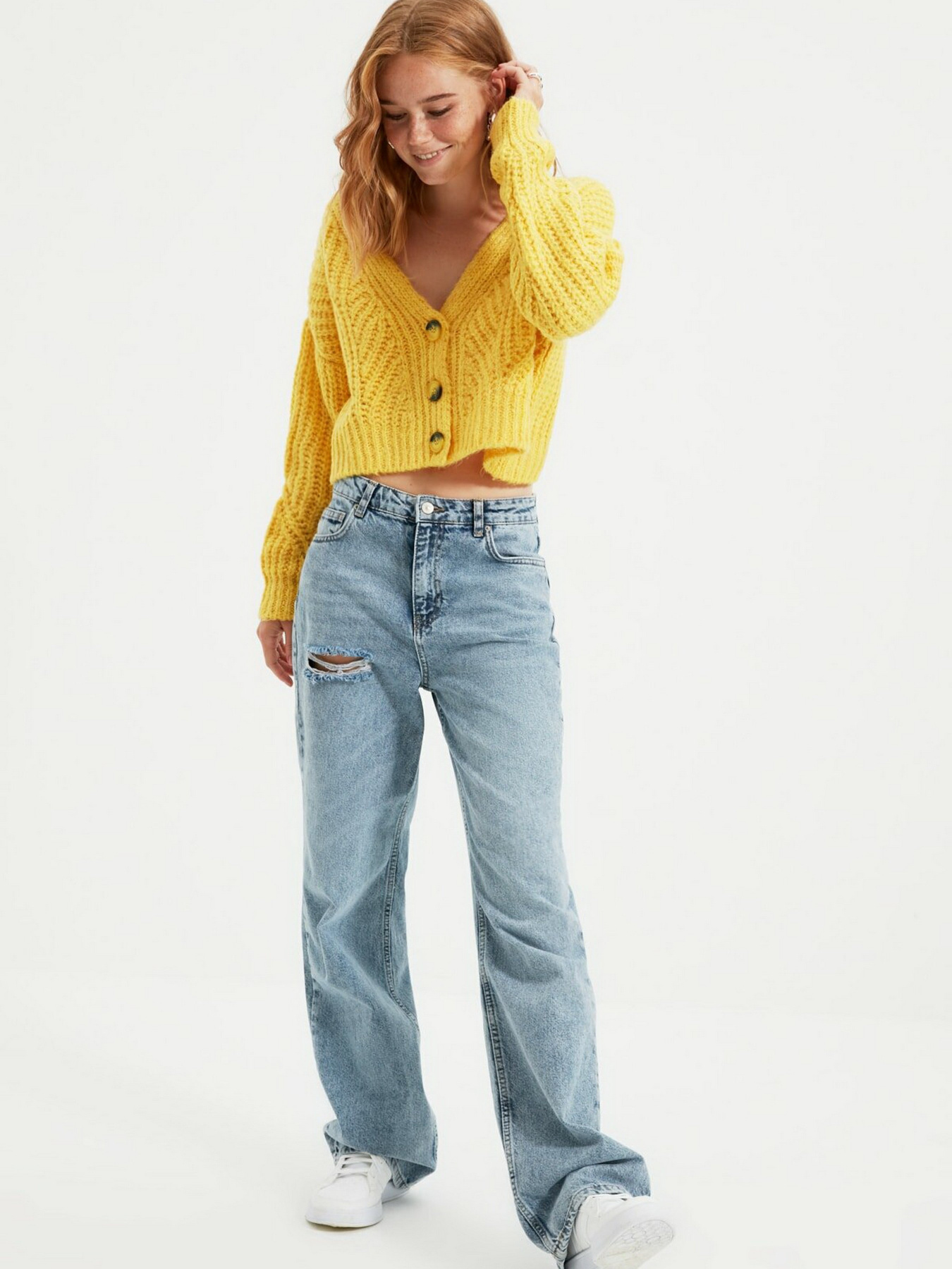 Кардиган Trendyol модель TWOAW21HI0017/Sari Фото