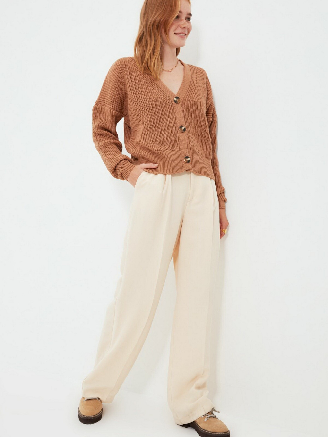 Кардиган Trendyol модель TWOAW21HI0104/Camel Фото