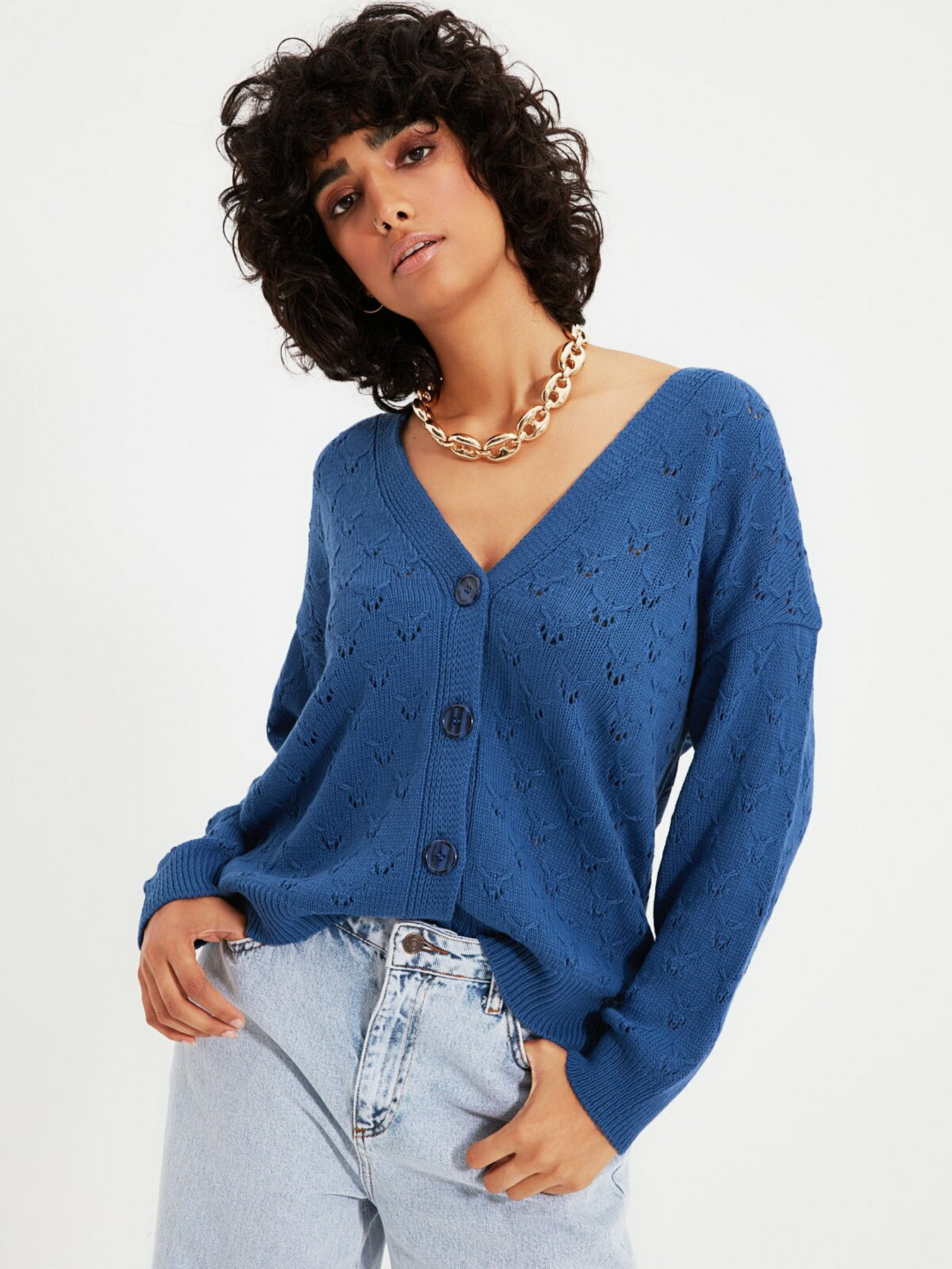 Кардиган Trendyol модель TWOAW21HI0108/Mavi Фото