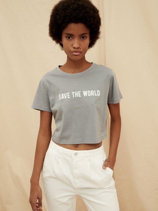 Футболки и поло Trendyol модель TWOSS20TS0922/Gri Фото