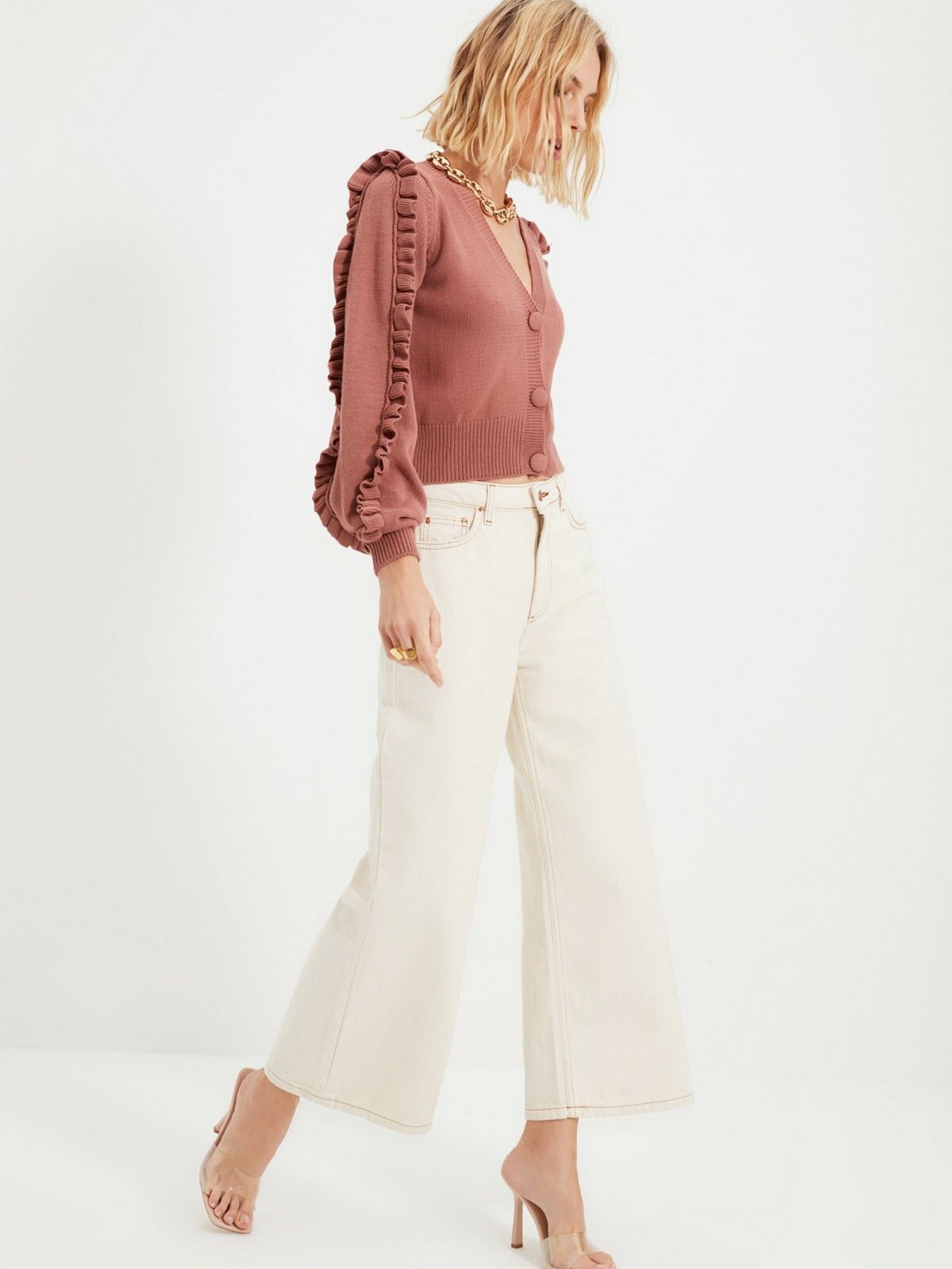 Кардиган Trendyol модель TWOAW21HI0195/Gul Kurusu Фото