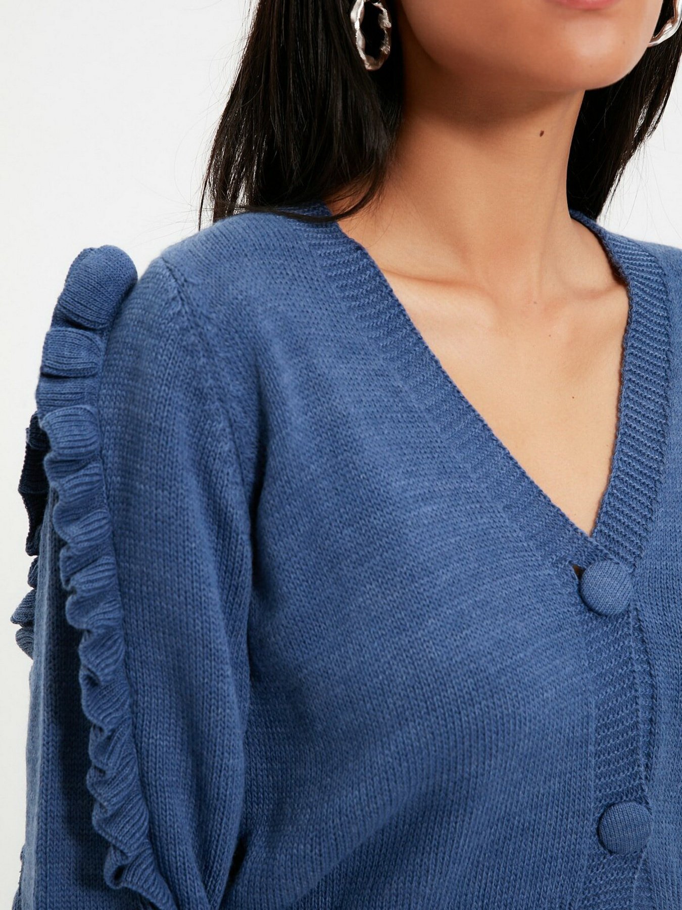 Кардиган Trendyol модель TWOAW21HI0195/Indigo Фото