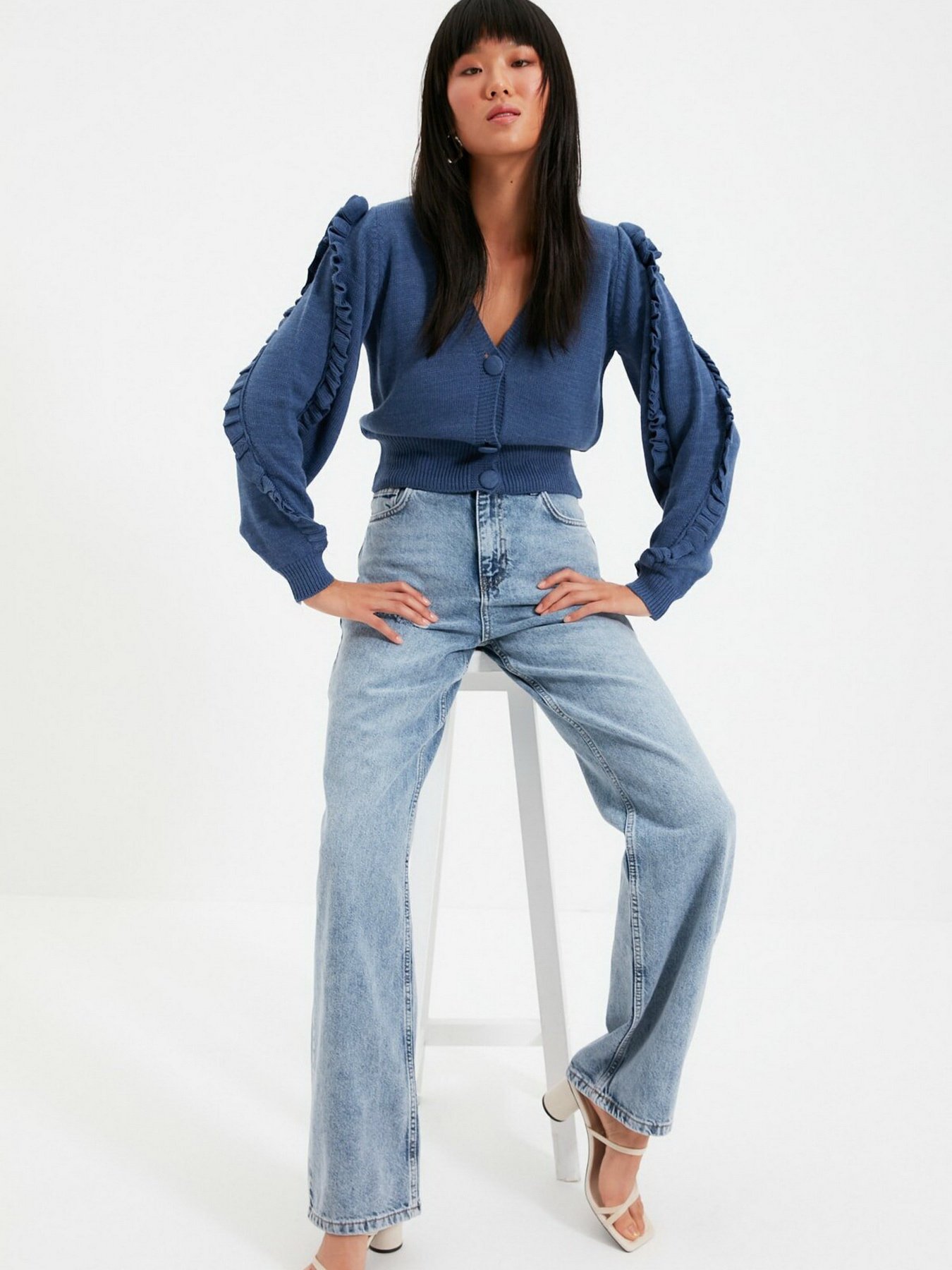 Кардиган Trendyol модель TWOAW21HI0195/Indigo Фото