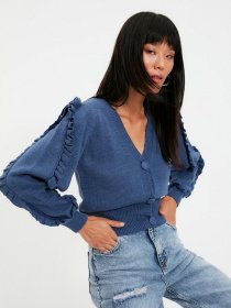 Кардиган Trendyol модель TWOAW21HI0195/Indigo Фото