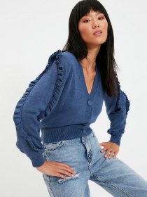 Кардиган Trendyol модель TWOAW21HI0195/Indigo Фото