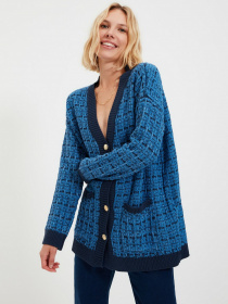 Кардиган Trendyol модель TWOAW21HI0250/Indigo Фото