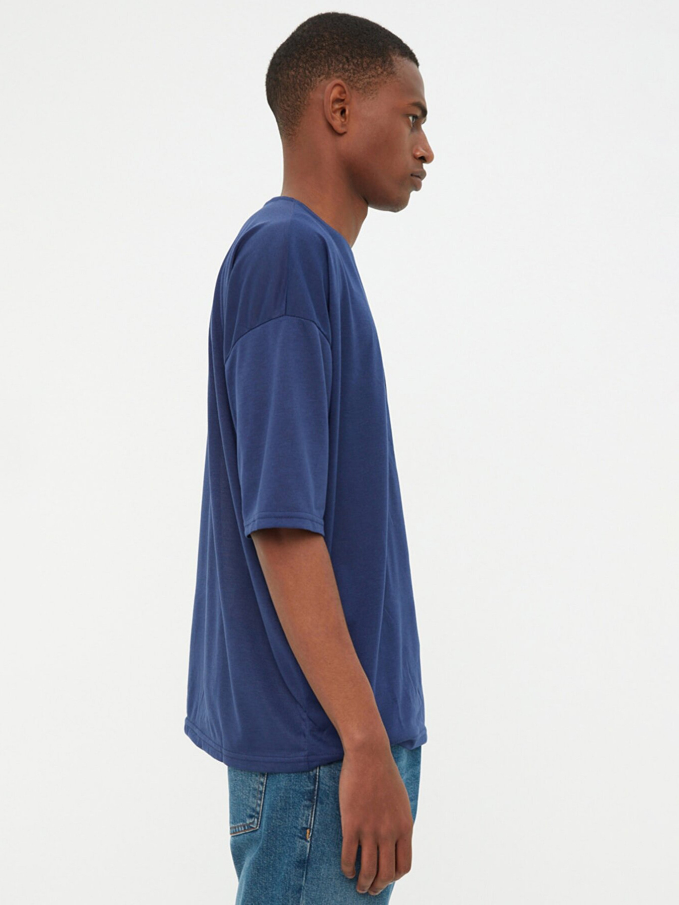 Футболка Trendyol модель TMNSS21TS0811/Lacivert Фото